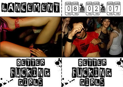 flyer Better Fucking Girls