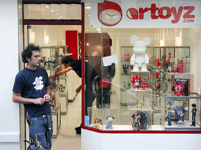 la boutique Artoyz vue de dehors