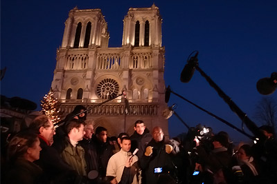 Don Quichotte @ parvis de Notre-Dame