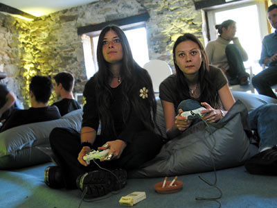 Flaoua et Sabine, le pad à la main