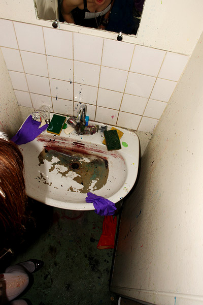 lavabo tout dégueu