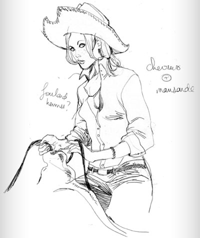 croquis par Marguerite Sauvage
