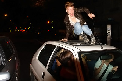 Sunday – car surfing