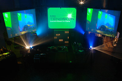 avant l'arrivée de la foule @ soirée de lancement Tenori-On